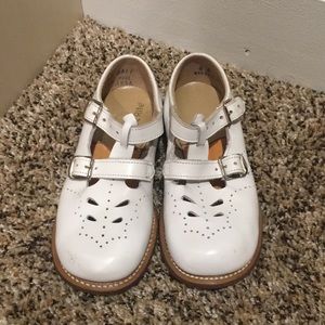 STRIDE RITE Mary Jane Double T Strap Shoe White 8